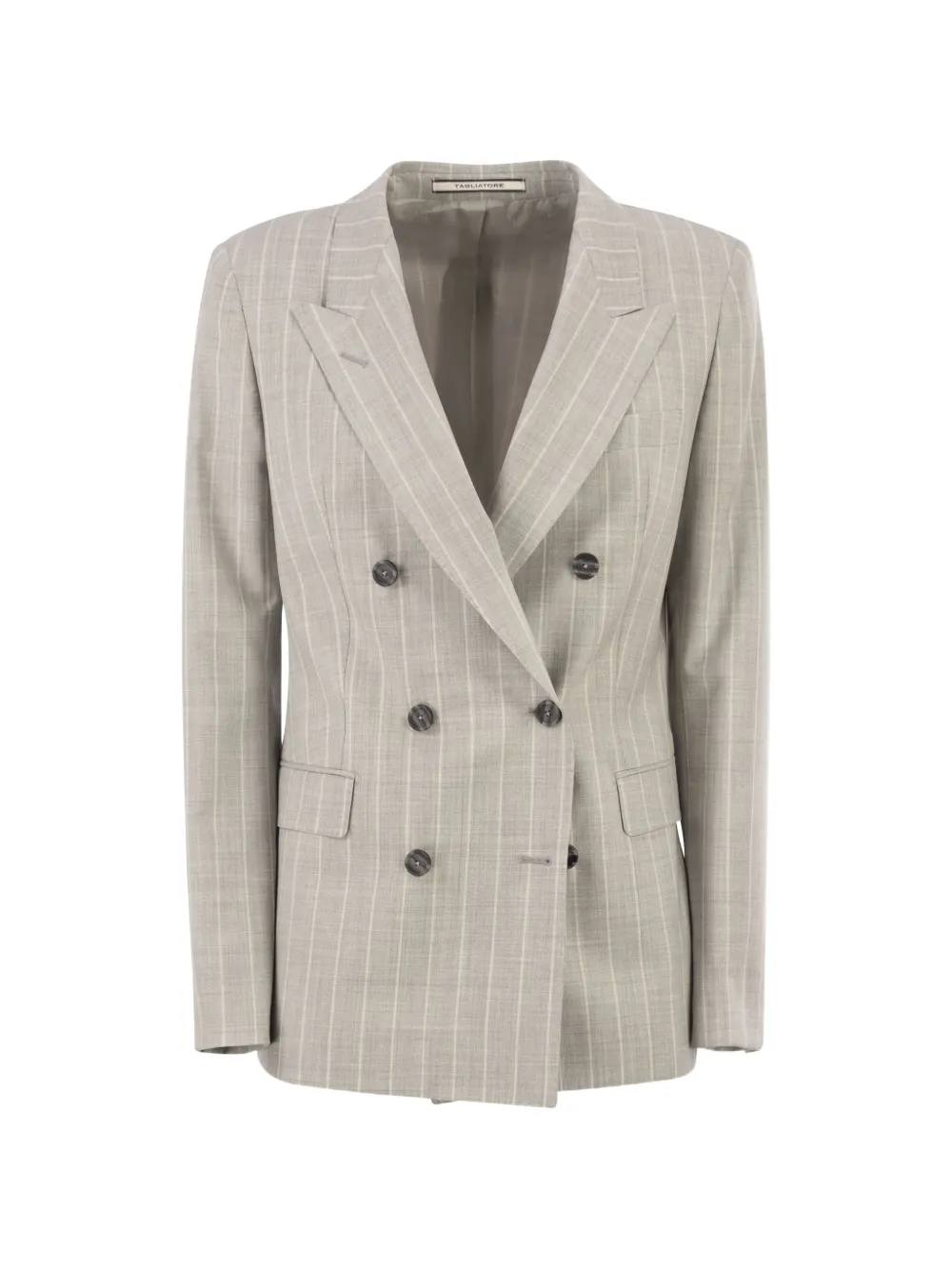 Tagliatore double-breasted pinstripe blazer - Grau