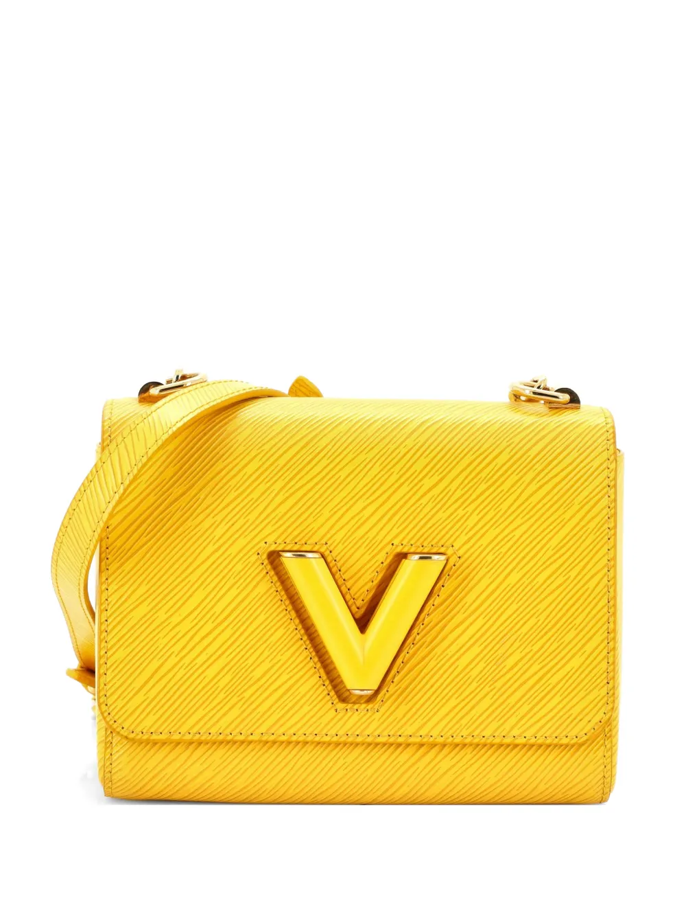 Louis Vuitton Pre-Owned Braided Chain Twist Bag Epi Leather MM crossbody bag - Giallo
