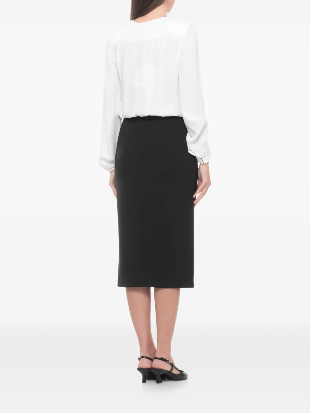 Elisabetta Franchi Gedrapeerde body met kettingdetail Wit
