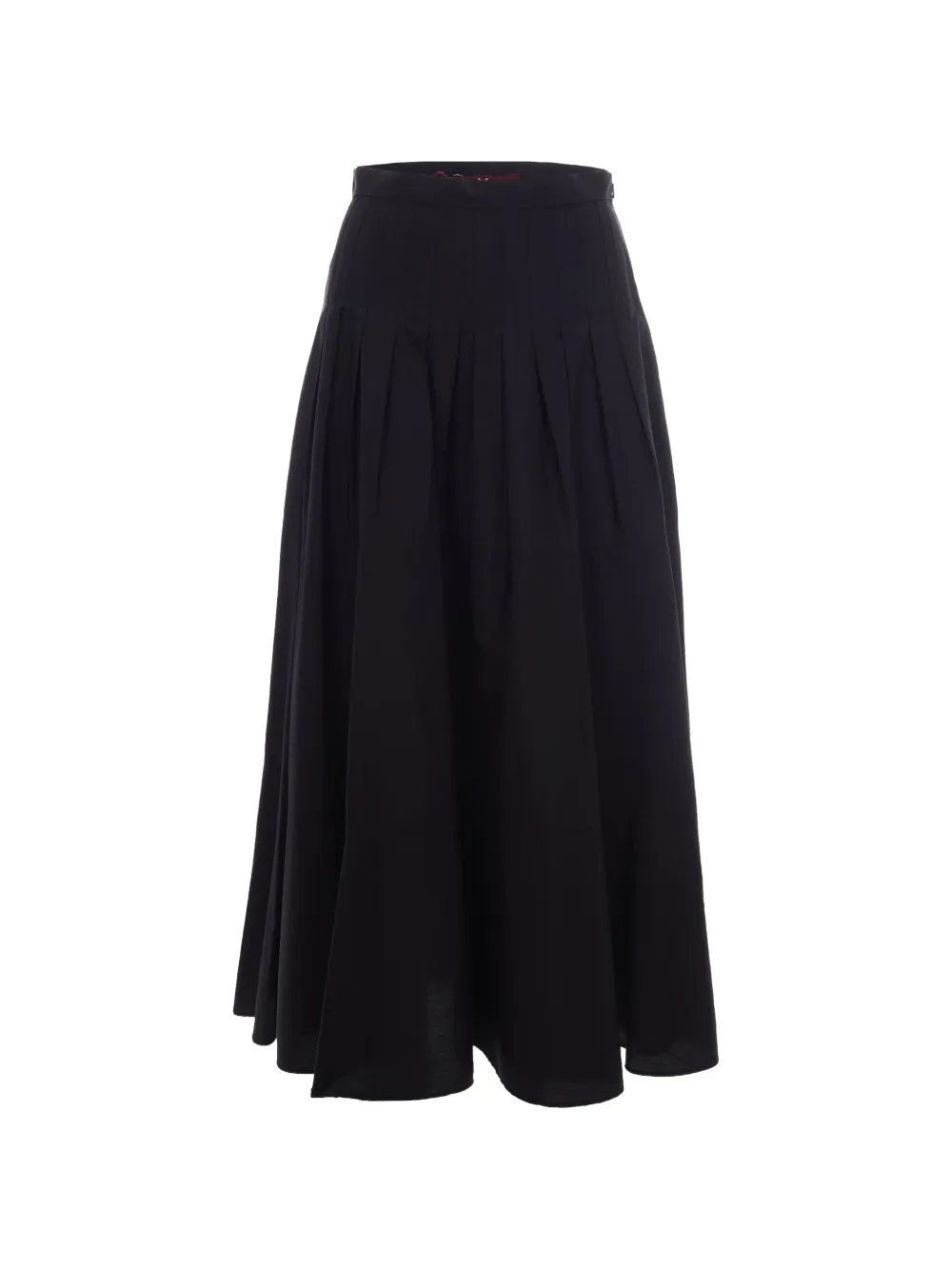Max Mara pleated cotton skirt - Nero