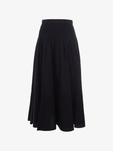 Max Mara pleated cotton skirt