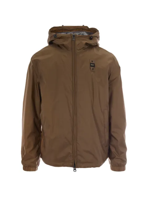 Blauer logo-patch hooded jacket
