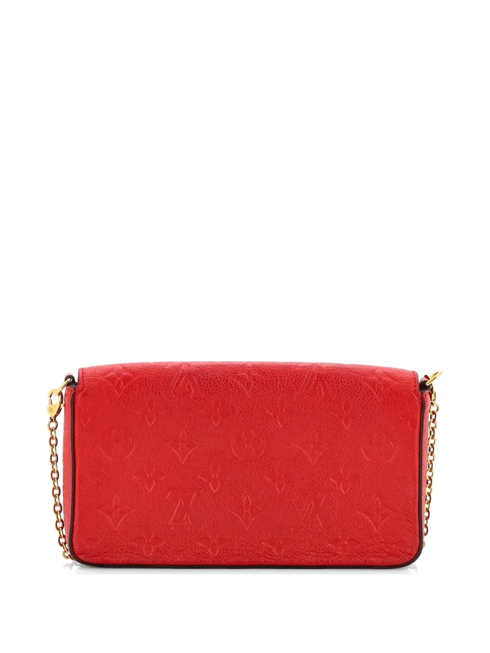Louis Vuitton Pre-owned Felicie Pochette Monogram Empreinte Leather Crossbody Bag in Red, view 2