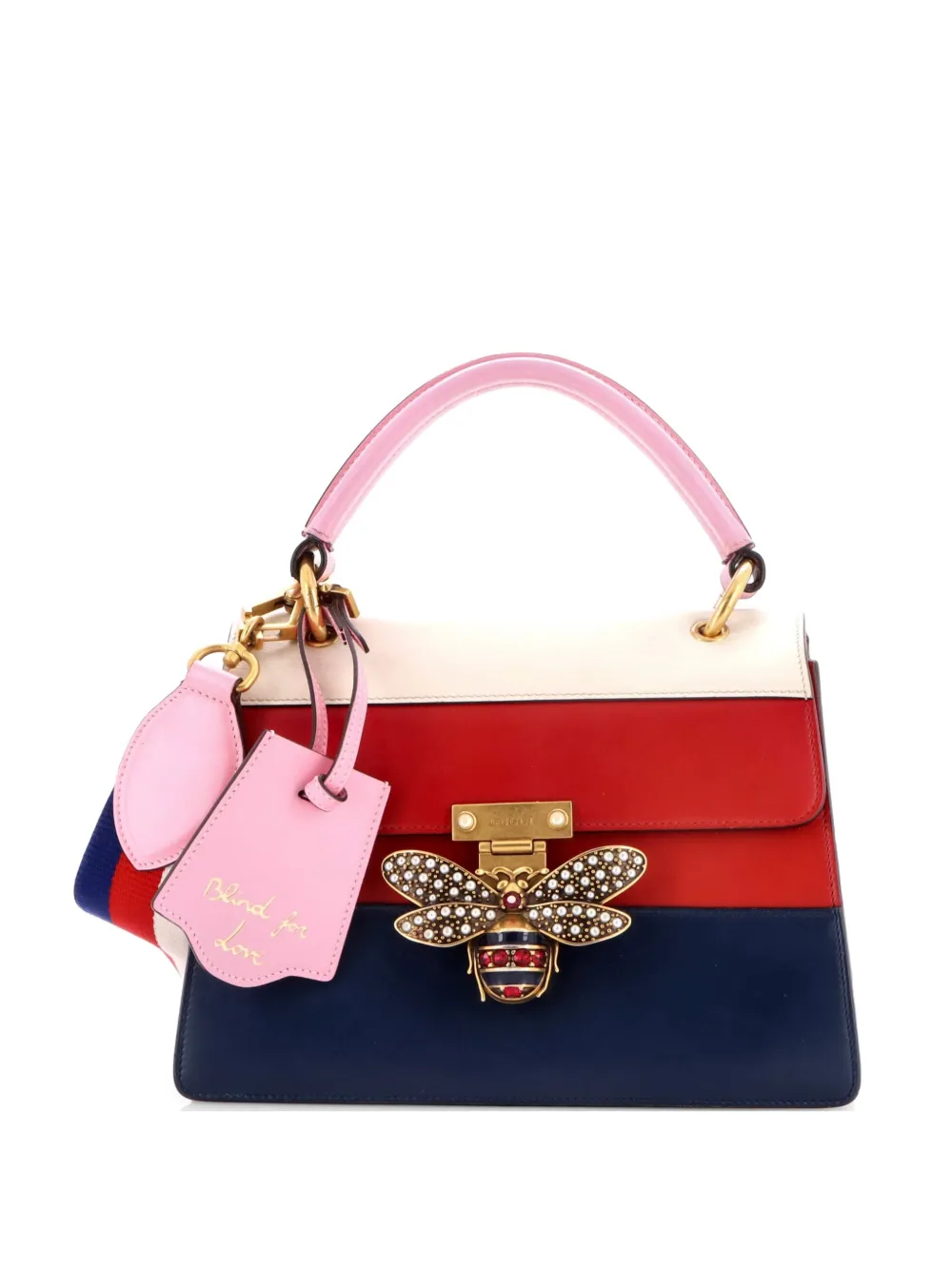 Gucci Pre-Owned Queen Margaret Top Handle Bag Colorblock Leather Small satchel - Multicolore