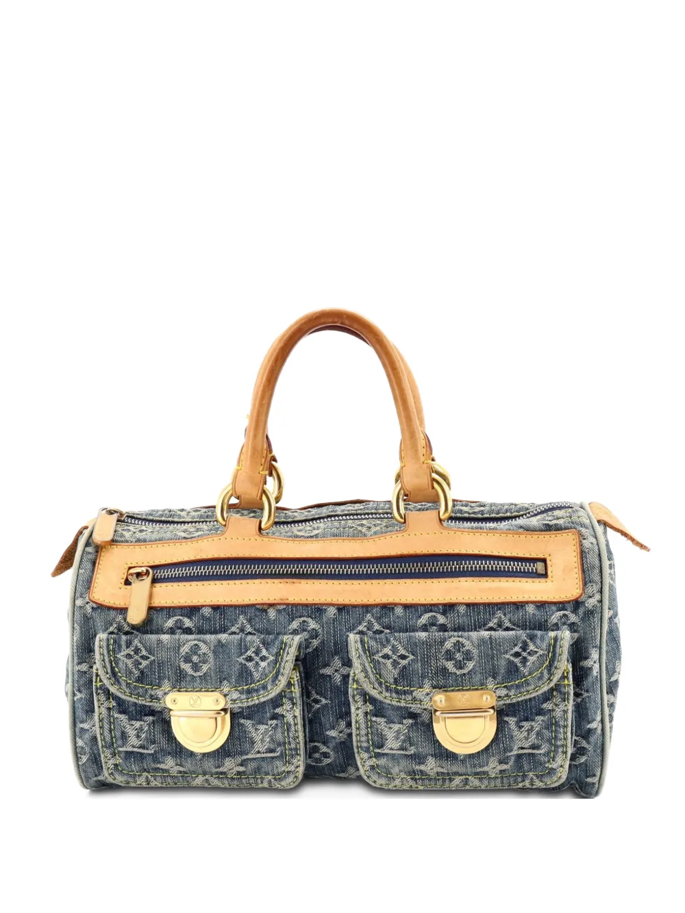 Louis Vuitton Pre-Owned Neo Speedy Bag Denim handbag - Blu