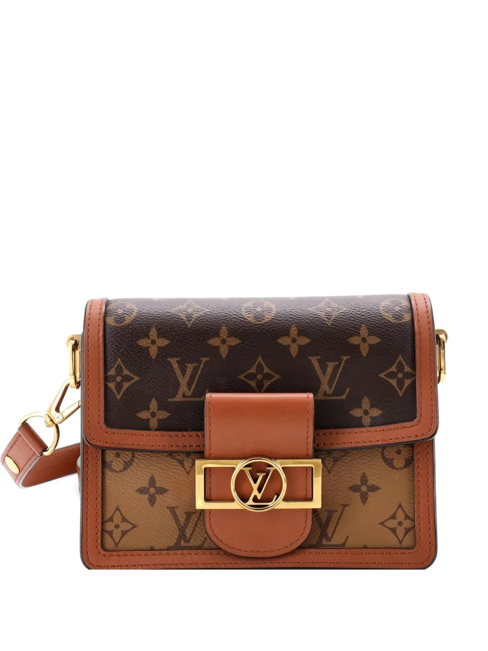 Louis Vuitton Pre-Owned Dauphine Shoulder Bag Reverse Monogram Canvas Mini crossbody bag - Marrone