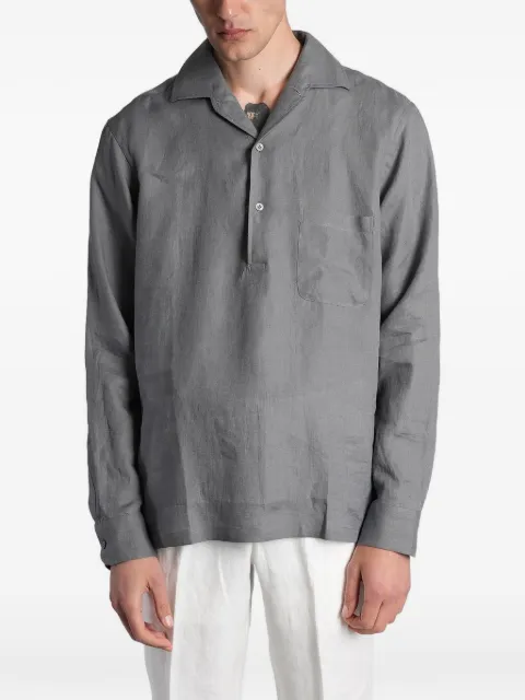 Lardini chest-pocket long-sleeve polo shirt
