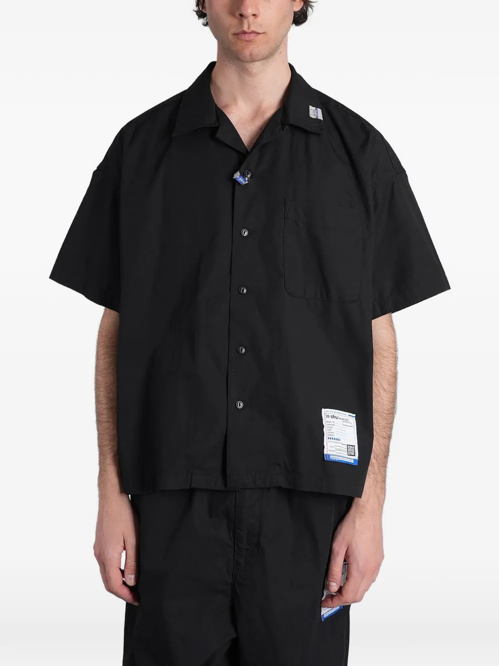 Maison MIHARA YASUHIRO logo-patch short-sleeve shirt - Nero