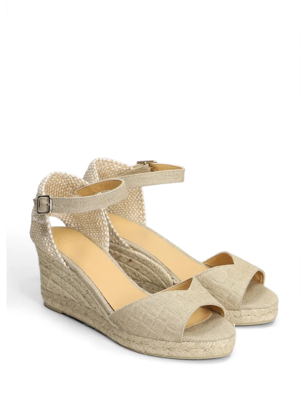 Castañer Blaudi buckle-fastening wedge sandals Beige