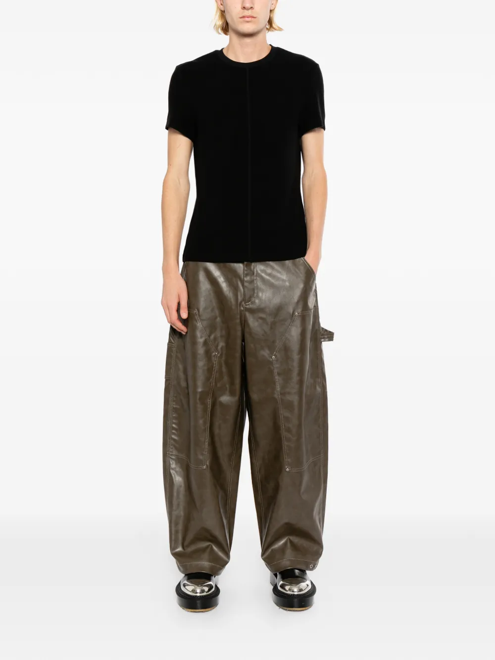 TEAM WANG design Reset T-shirt Zwart
