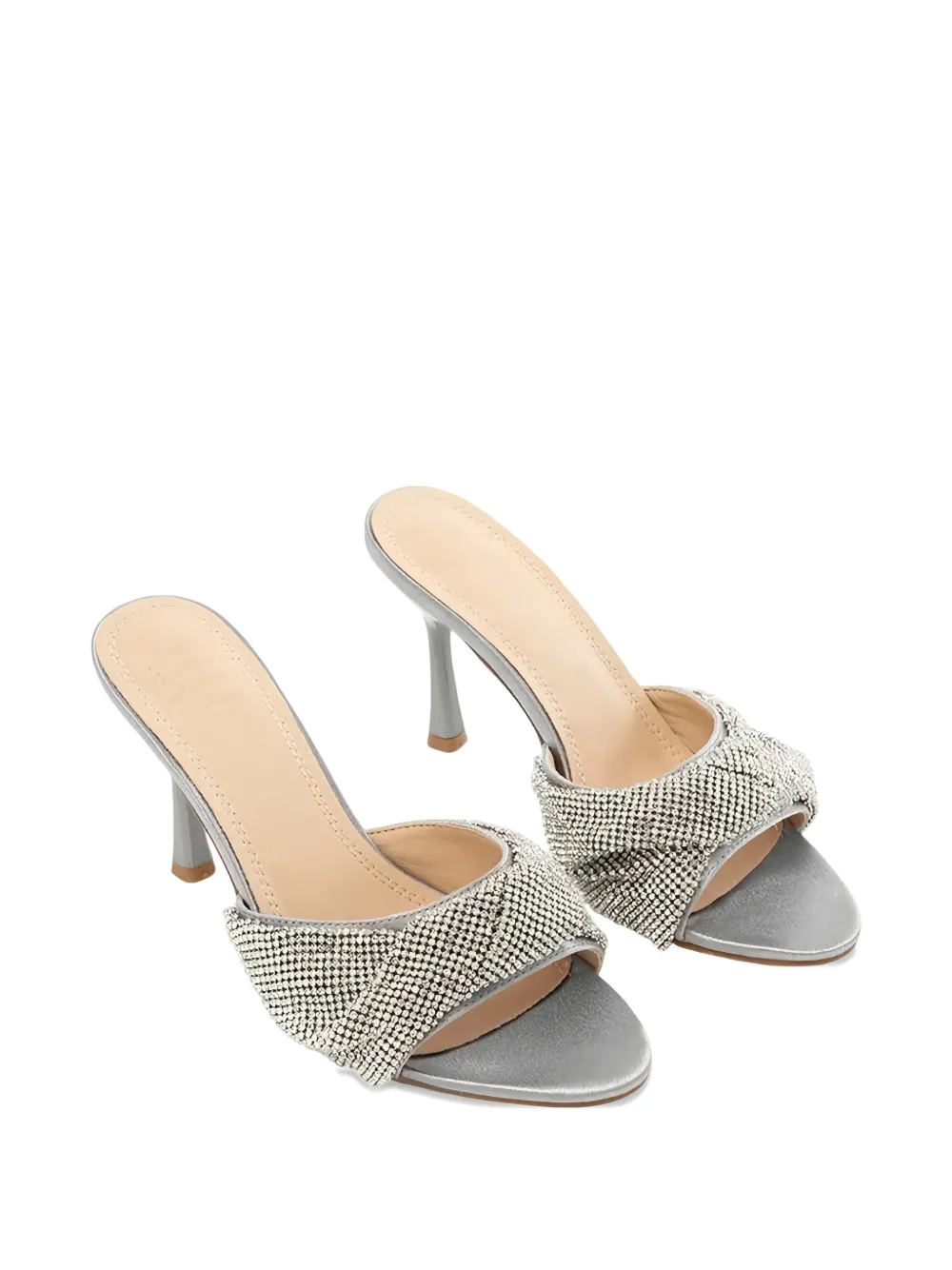TWENTY FOURHAITCH Canberra sandalen verfraaid met kristal Zilver