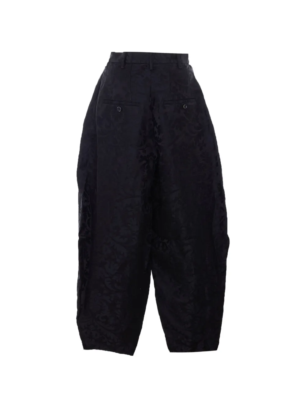 Uma Wang Piper broek met bloemenprint Zwart