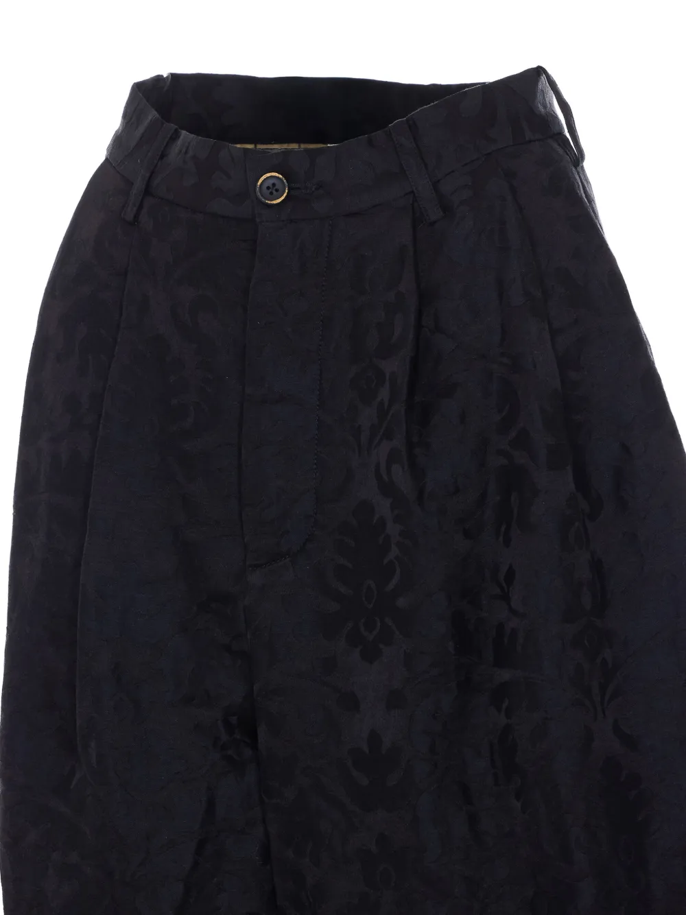 Uma Wang Piper broek met bloemenprint Zwart