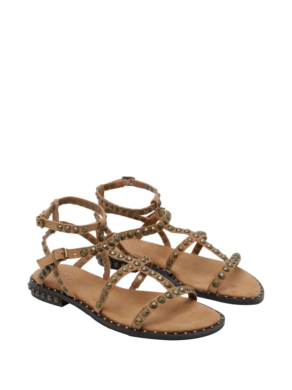 Ash Precious stud-embellished sandals Beige