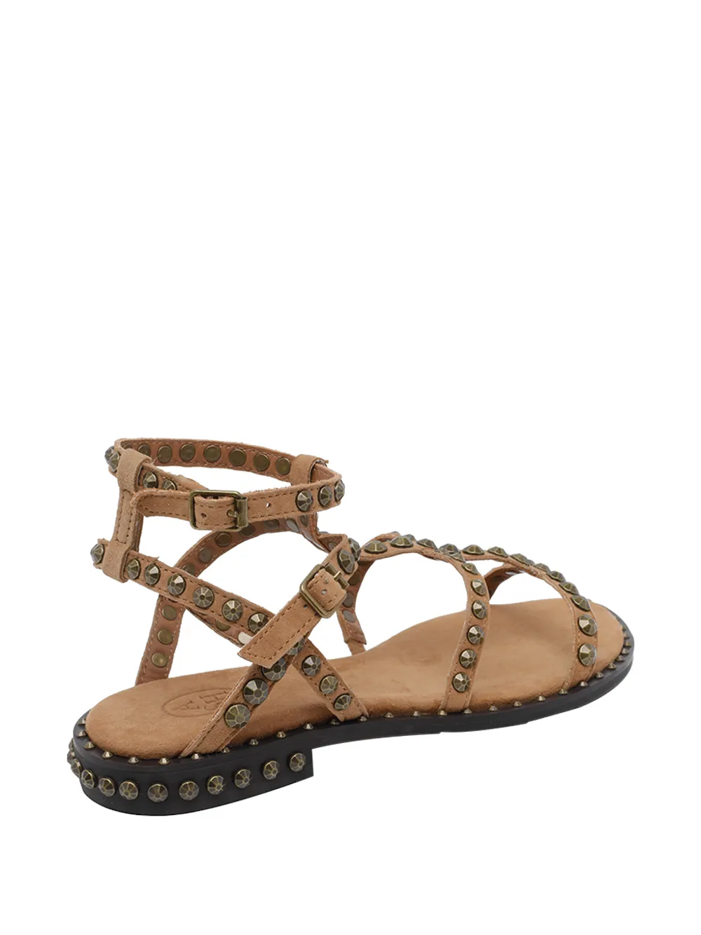 Ash Precious stud-embellished sandals Beige