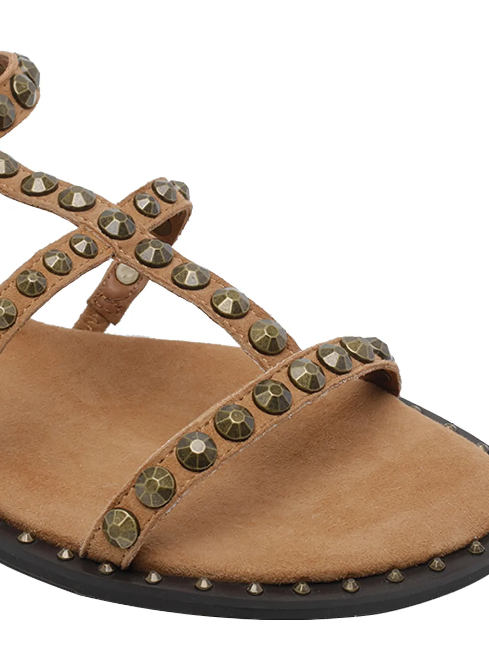 Ash Precious stud-embellished sandals Beige