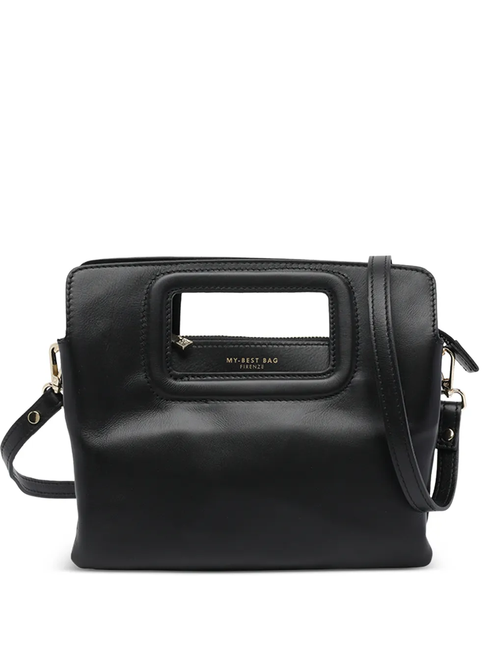 MY BEST BAG cut-out leather clutch bag - Nero