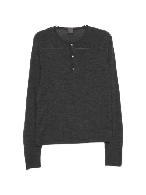 TEAM WANG design Reset Henley T-shirt