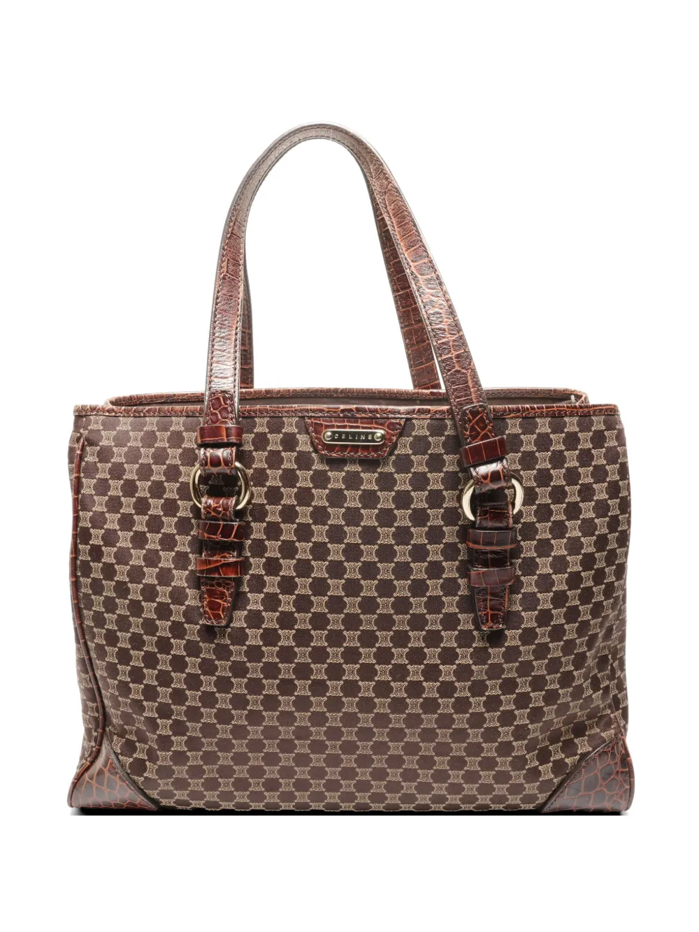 Celine Pre-Owned 1990-2000s Macadam tote bag - Braun