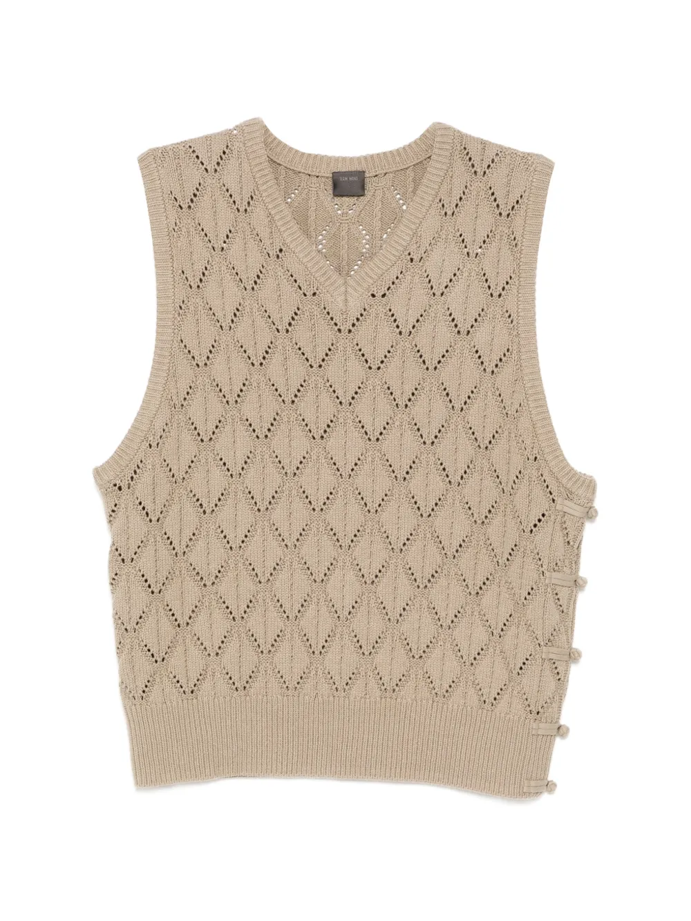 TEAM WANG design Reset knitted vest - Marrone