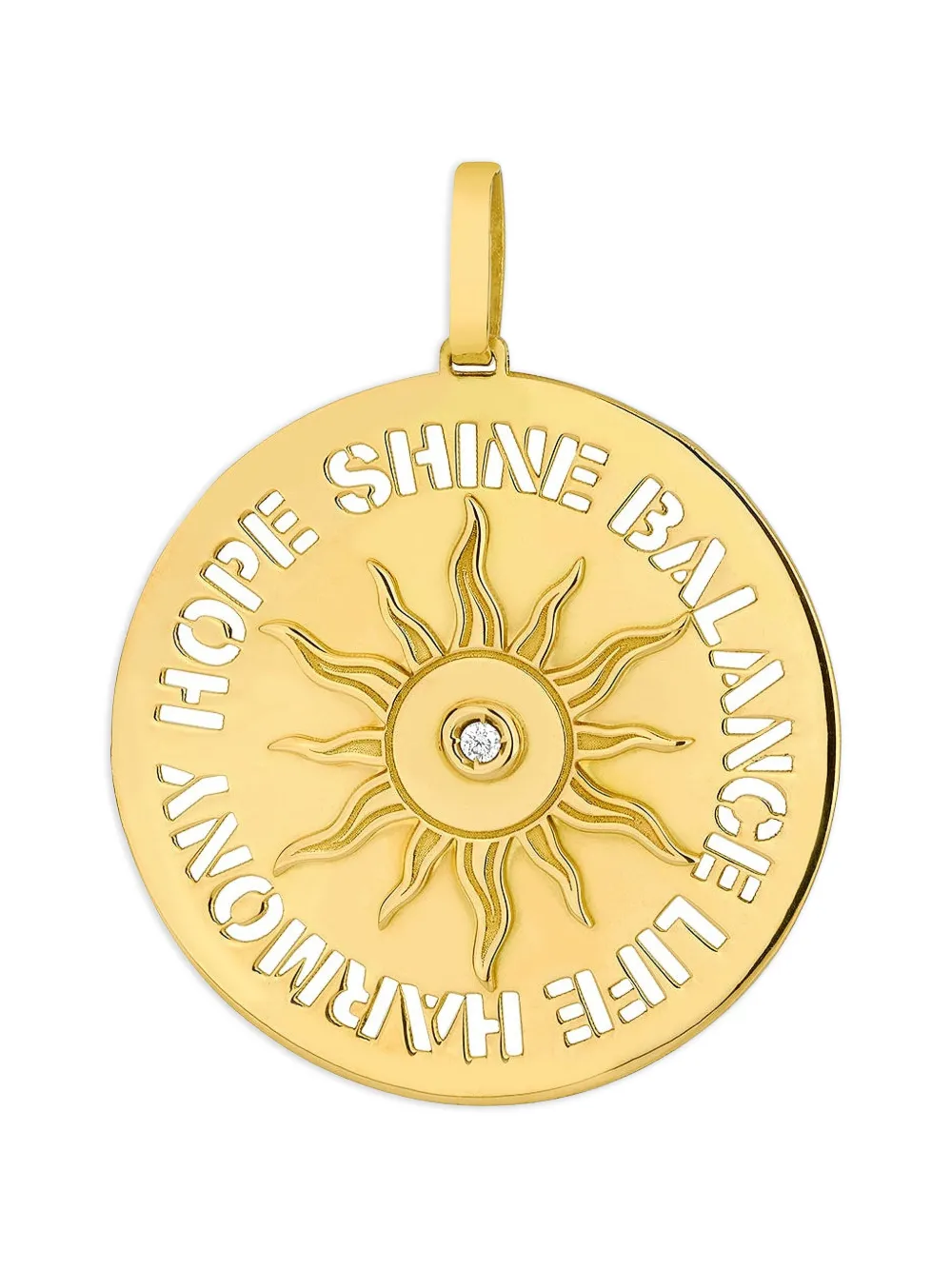 Carol Kauffmann Sun diamond pendant - Gold