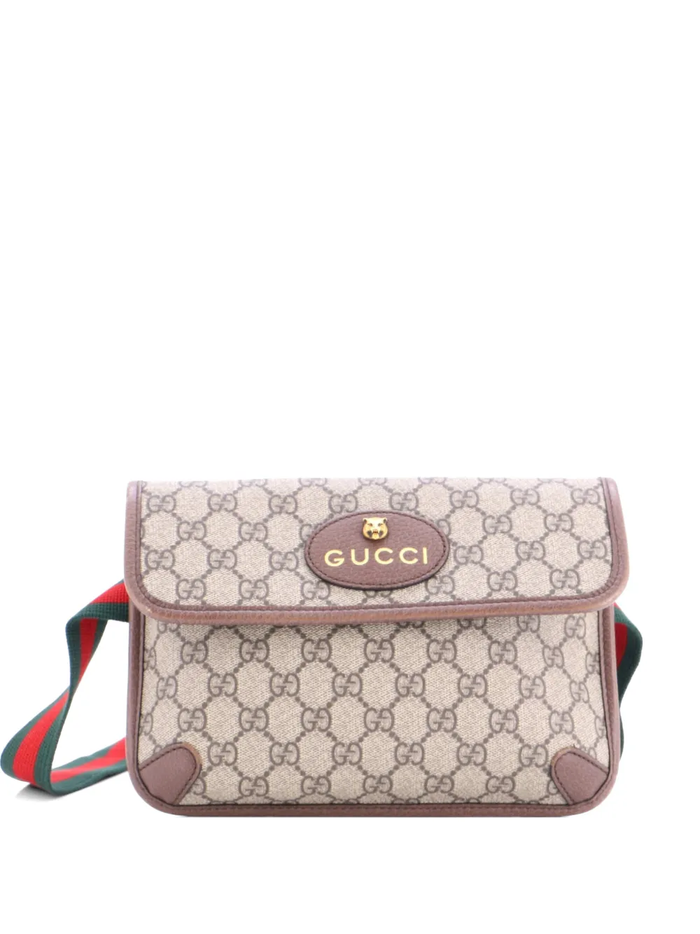 Gucci Pre-Owned Neo Vintage Flap GG Coated Canvas belt bag - Marrone