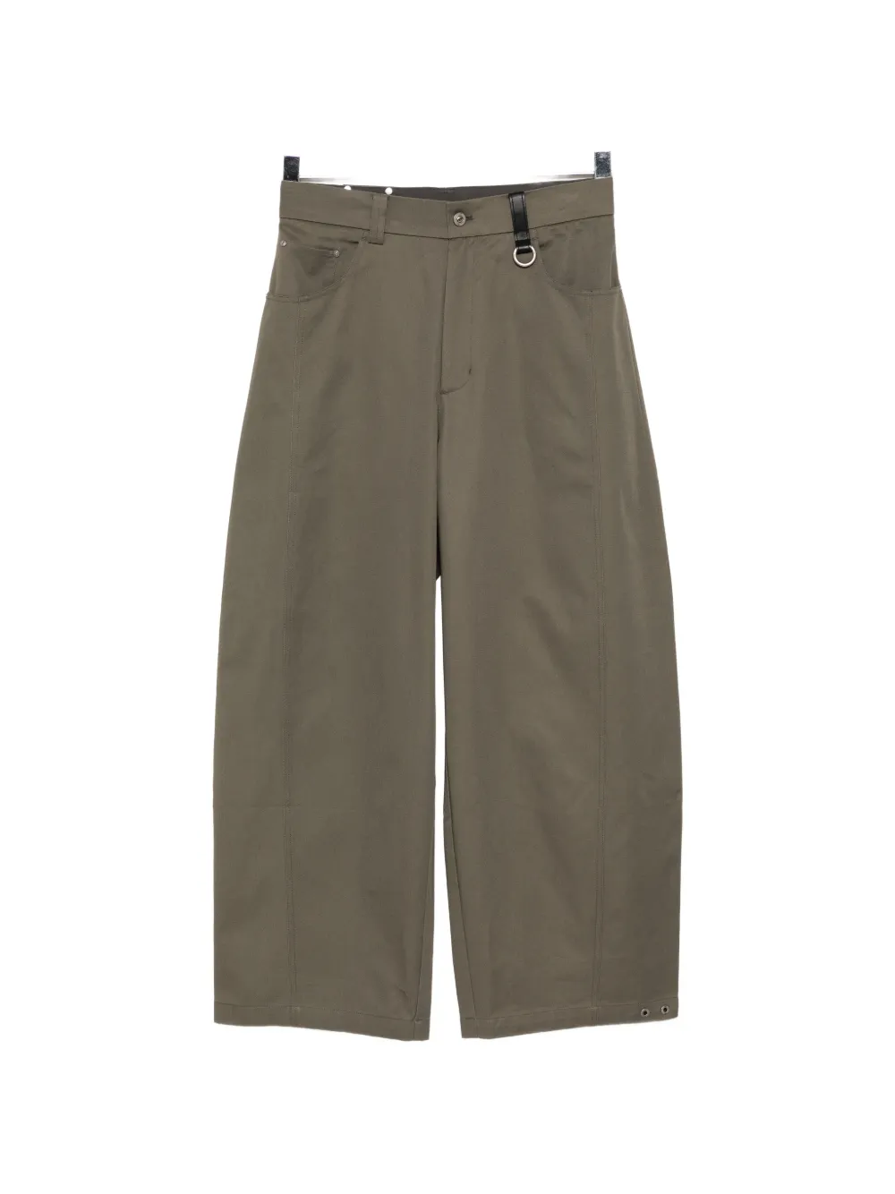 TEAM WANG design Reset wide-leg trousers - Verde