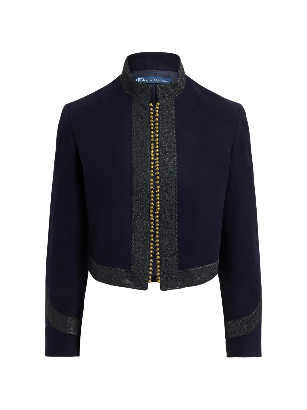 Polo Ralph Lauren Verfraaid cropped katoenen jack Blauw