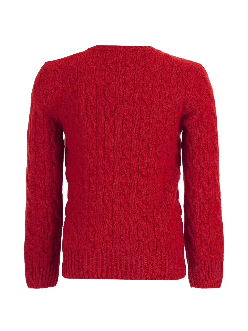 POLO RALPH LAUREN KIDS Polo Pony kabelgebreide trui Rood