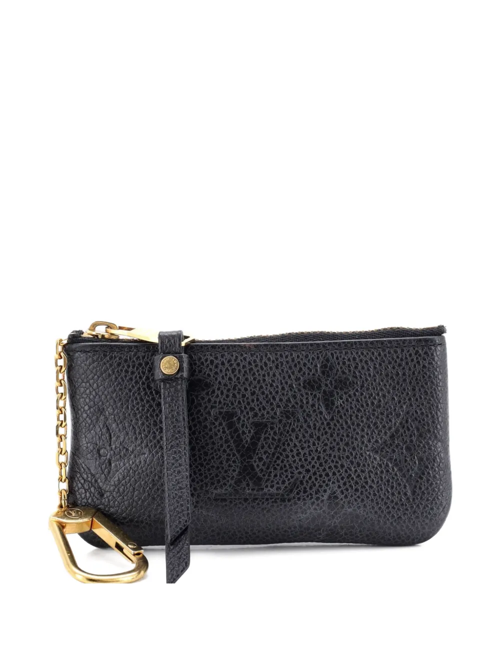 Louis Vuitton Pre-Owned Zip Key Monogram Empreinte Leather pouch - Nero