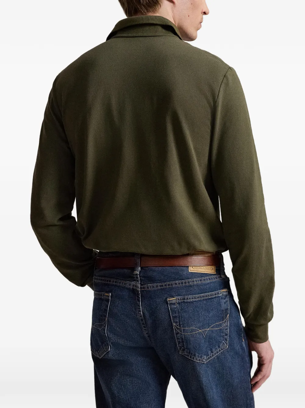 Polo Ralph Lauren Getailleerd mesh poloshirt Groen