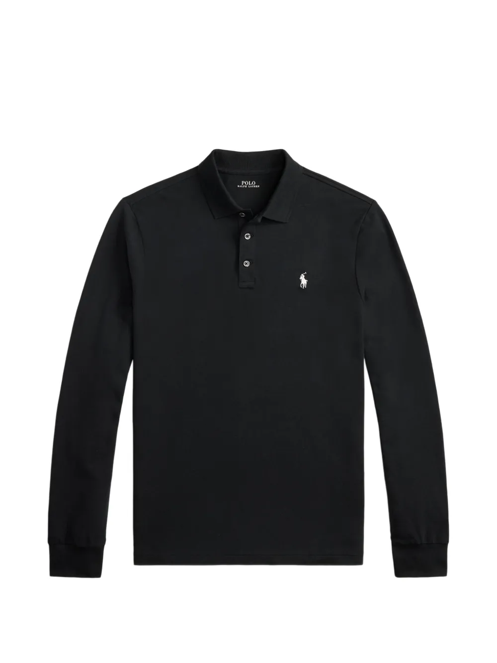 Polo Ralph Lauren Polo a maniche lunghe con ricamo Pony - Nero