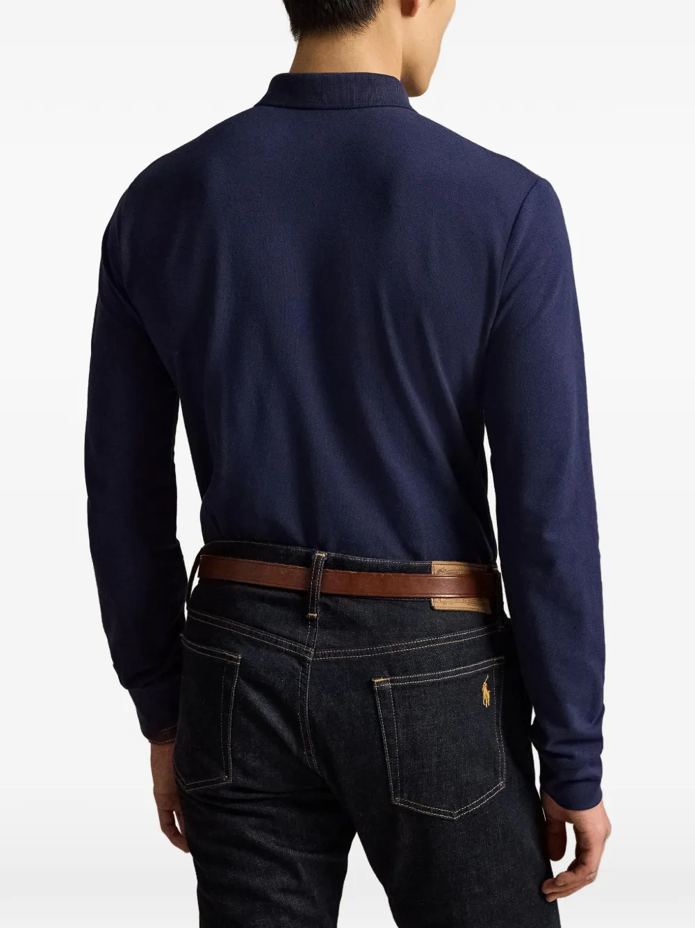 Polo Ralph Lauren Slim-fit poloshirt met borduurwerk Blauw