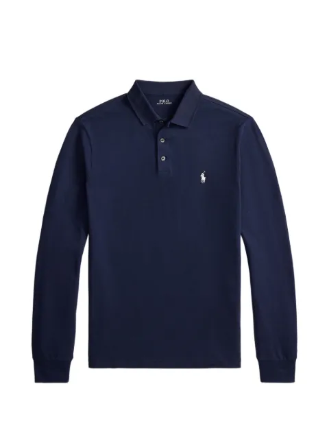 Polo Ralph Lauren Schmales Poloshirt mit Pony-Stickerei