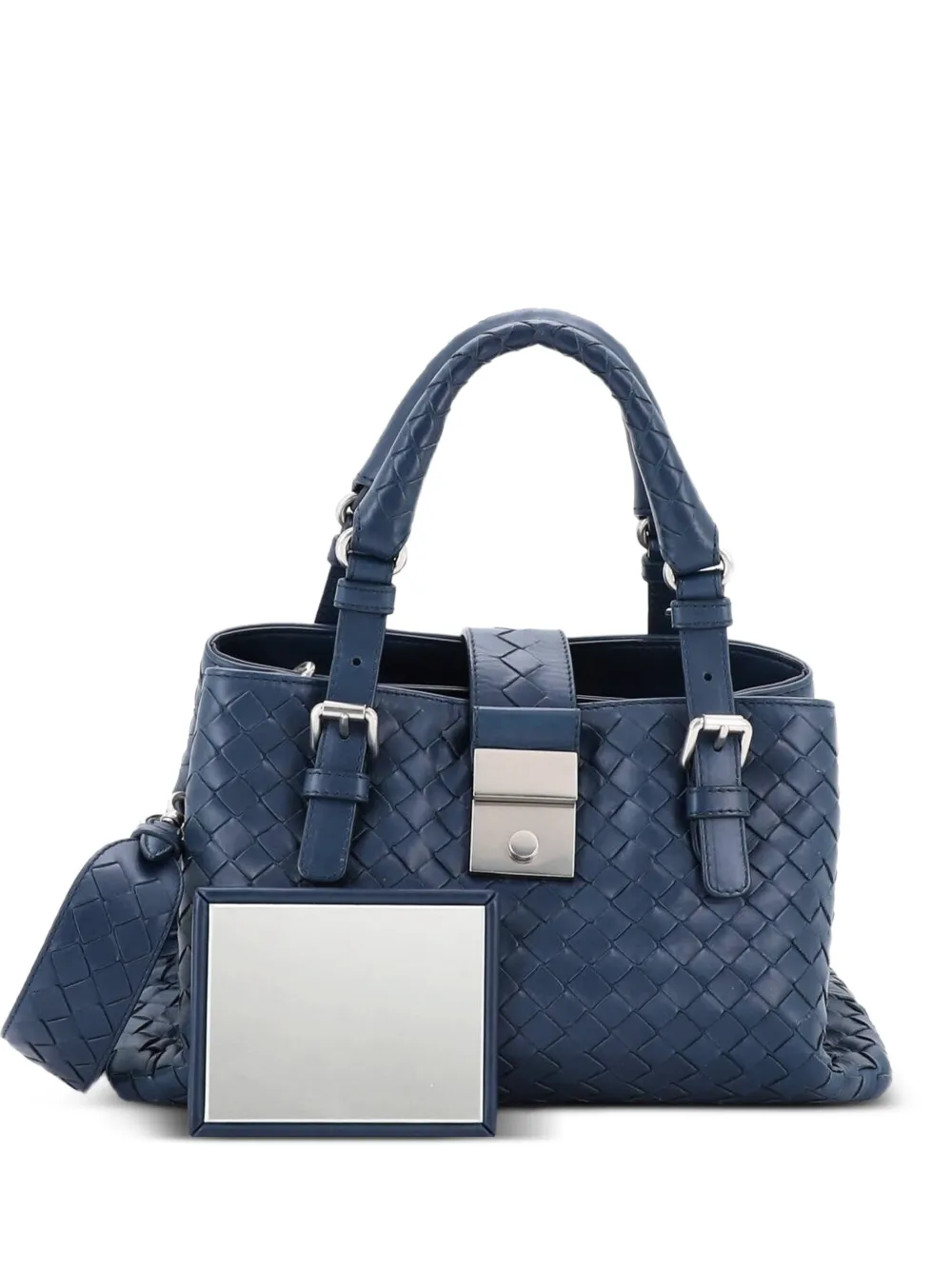 Bottega Veneta Pre-Owned Roma Bag Intrecciato Nappa Mini tote bag - Blue