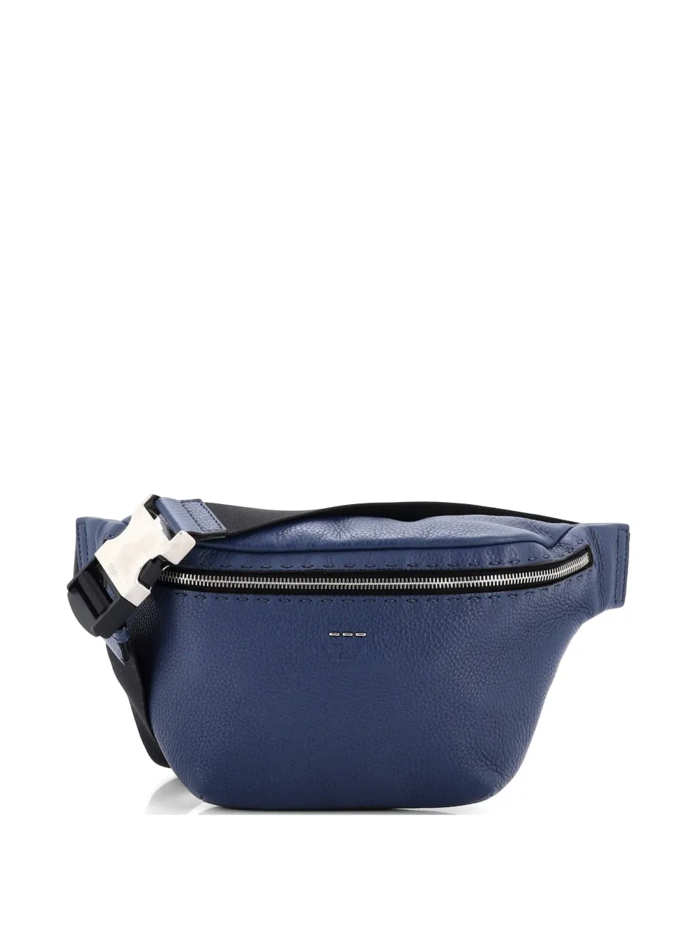 Fendi Pre-Owned Selleria Zip Leather Small belt bag - Blu