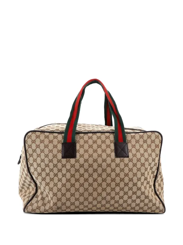 Gucci Pre-Owned ウェブ キャリーオン ダッフルバッグ GGキャンバス