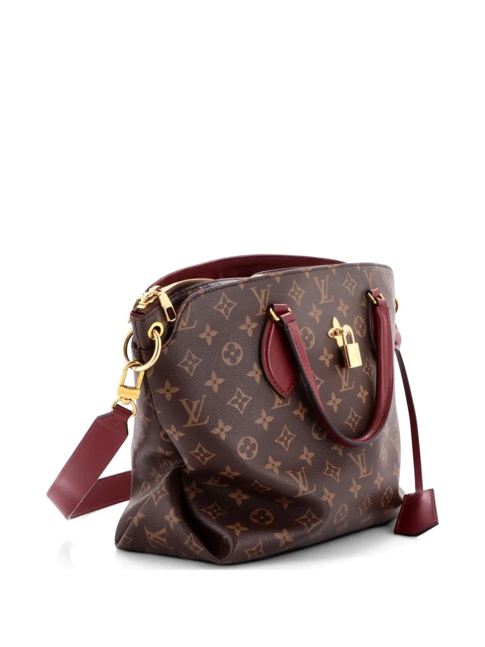 Louis Vuitton Pre-Owned Flower Zipped Tote Monogram Canvas MM shoulder bag - Marrone