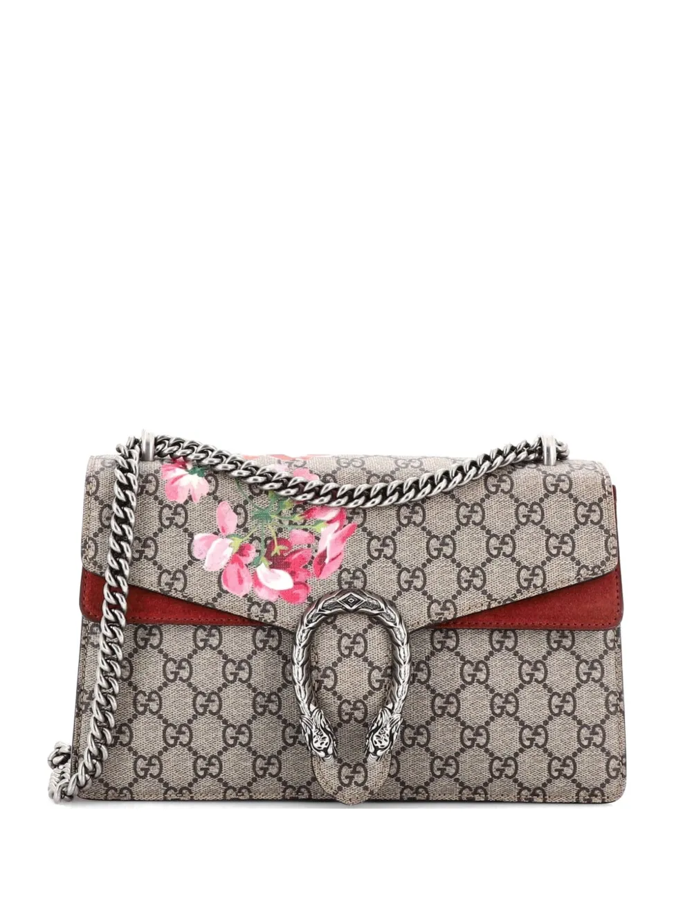 Gucci Pre-Owned Dionysus Bag Blooms Print GG Coated Canvas Small shoulder bag - Rosa