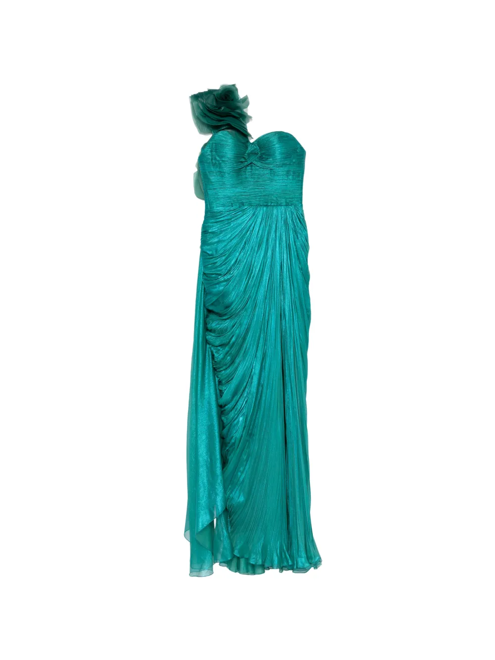 Iris Serban Megan one-shoulder floral-detail maxi dress