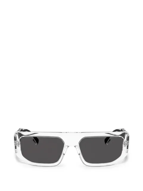Dolce & Gabbana logo-plaque rectangle-frame sunglasses