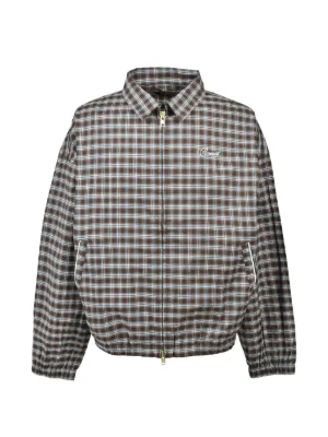 Comme Des Garçons Homme Zipped Checked Jacket | Neutrals | FARFETCH