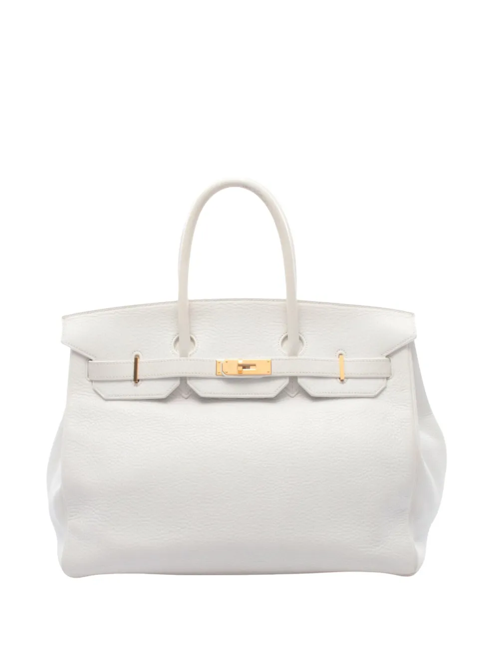 Hermès Pre-Owned 2003 Clemence Birkin Retourne 35 handbag - Bianco