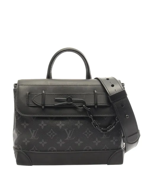 Louis Vuitton Pre-Owned bolso satchel Monogram Eclipse Steamer PM 2021-2026
