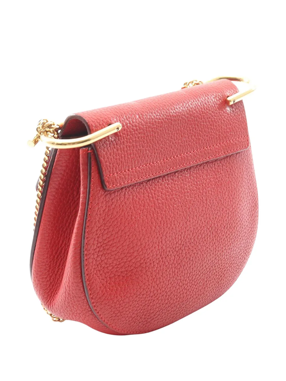  Chloé Pre-owned Borsa A Tracolla Drew Mini In Pelle 2010-2026 - Rosso 