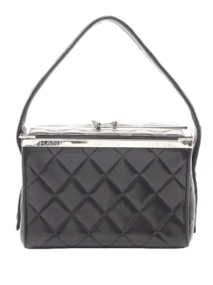シャネル　アルティメットソフトフレーム　ハンドバッグ　ラムスキン　2912 CHANEL Pre-Owned 2005-2006 ラムスキン アルティメット ソフト