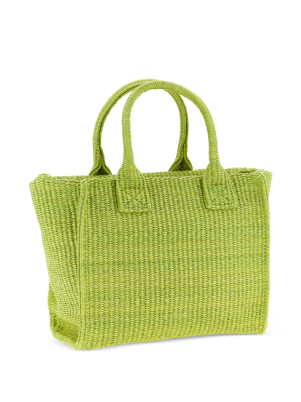 PINKO Love Birds geweven shopper met diamant Groen