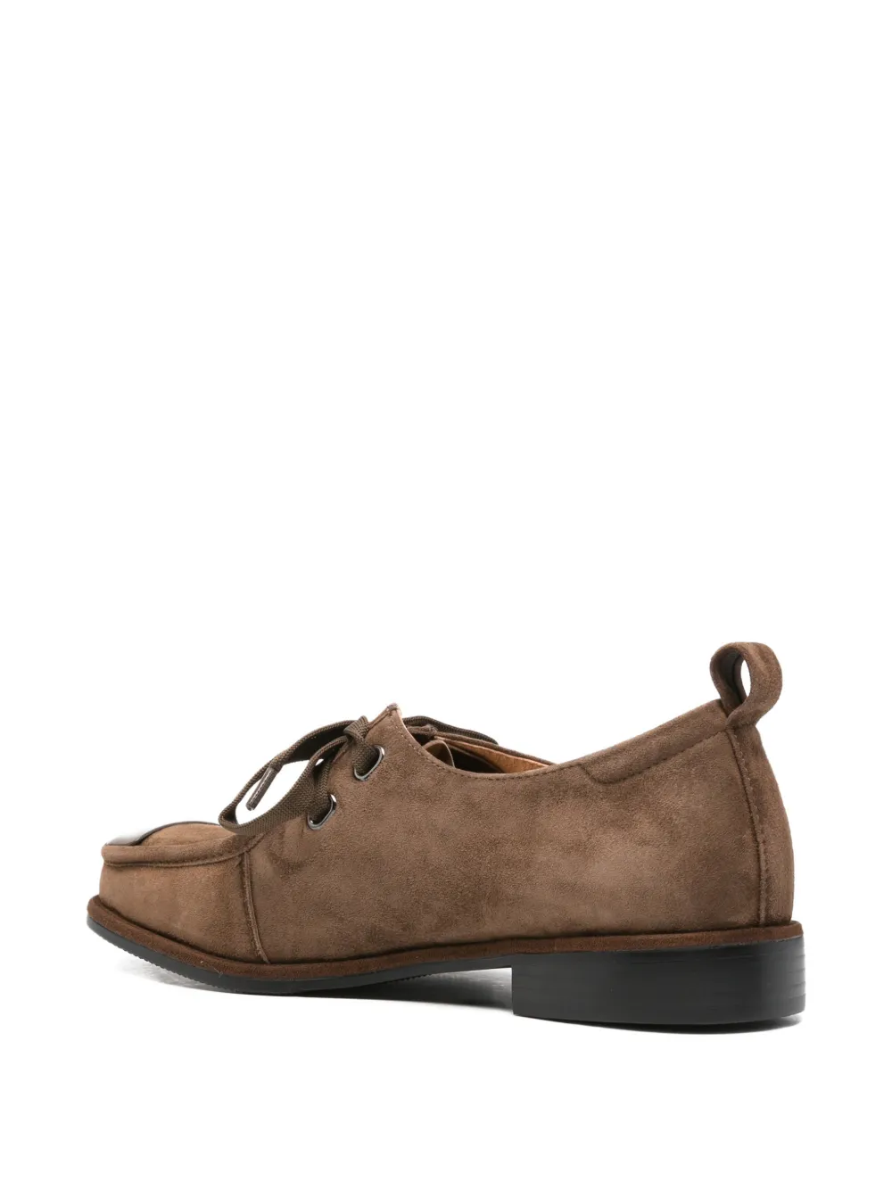 ADRIANNA FERETTI suede lace-up fastening derby shoes Bruin