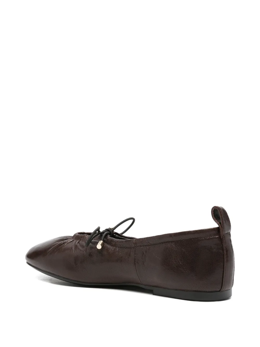 ADRIANNA FERETTI gathered bow-detail ballet flats Bruin