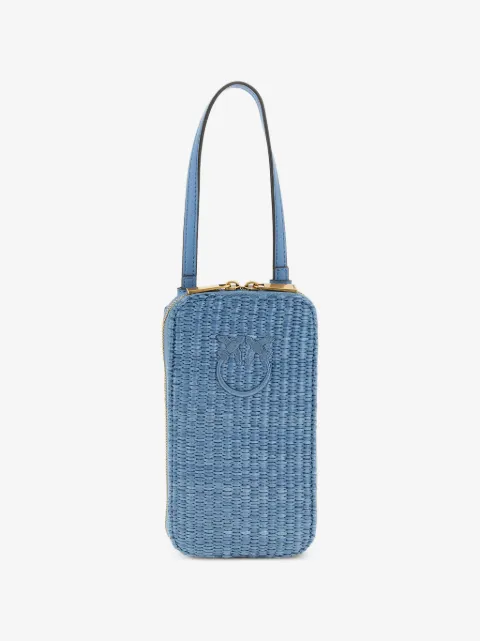 PINKO Love Birds Diamond braided smartphone holder